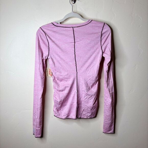 Free People Movement X Hatch Maternity Right On Run Layer Top Pink Haze XS - Picture 3 of 9